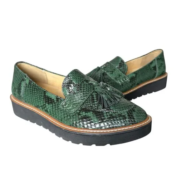 Naturalizer Shoes Naturalizer Green Snakeskin Leather August